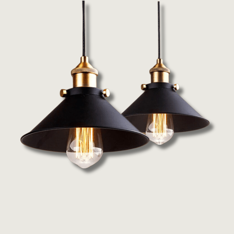 Lampe Suspendue Industrielle - Design Polyvalent et Durable