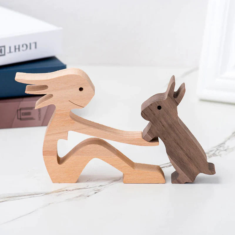 Figurines Animalières en Bois - Décoration Écologique et Artisanale