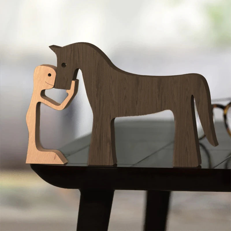 Figurines Animalières en Bois - Décoration Écologique et Artisanale