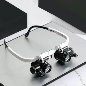 Lunettes Loupe à LED - Grossissement Ajustable et Confort Optimal