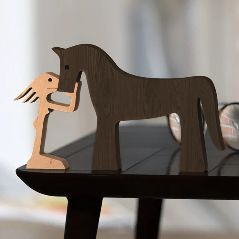 Figurines Animalières en Bois - Décoration Écologique et Artisanale