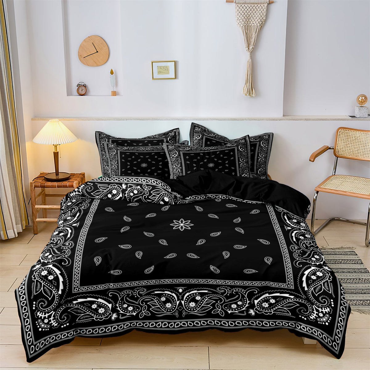 Ensemble de Literie Mandala Floral - Literie Douce et Élégante en Coton