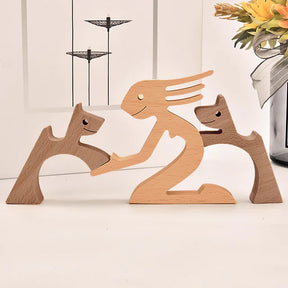 Figurines Animalières en Bois - Décoration Écologique et Artisanale