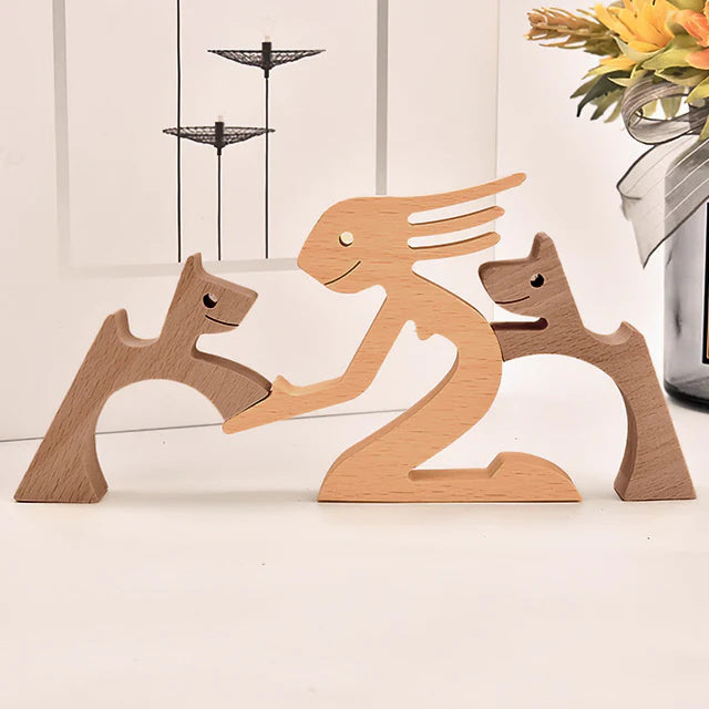 Figurines Animalières en Bois - Décoration Écologique et Artisanale