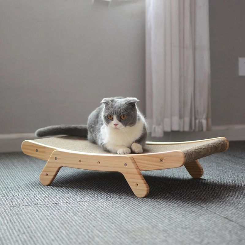 Lit pour Chat en Forme de Crabe - Tissu Doux et Remplaçable pour Confort