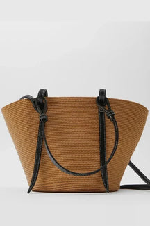 Sac Tote en Cuir Marron - Élégant et Spacieux pour Toutes les Occasions