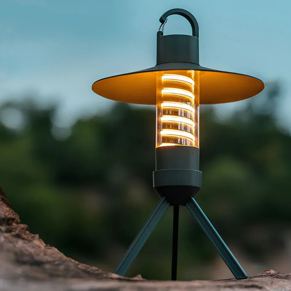 Lampe LED Portable Extérieure - Autonomie de 12 Heures et Étanche