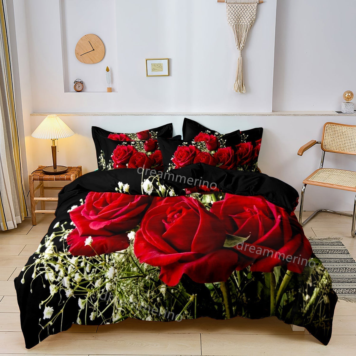 Ensemble de Literie Romantique en Rose - Élégance et Confort pour Votre Chambre