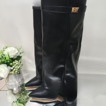 Bottes Noires Confortables pour Femmes - Style Élégant et Polyvalent