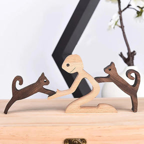 Figurines Animalières en Bois - Décoration Écologique et Artisanale