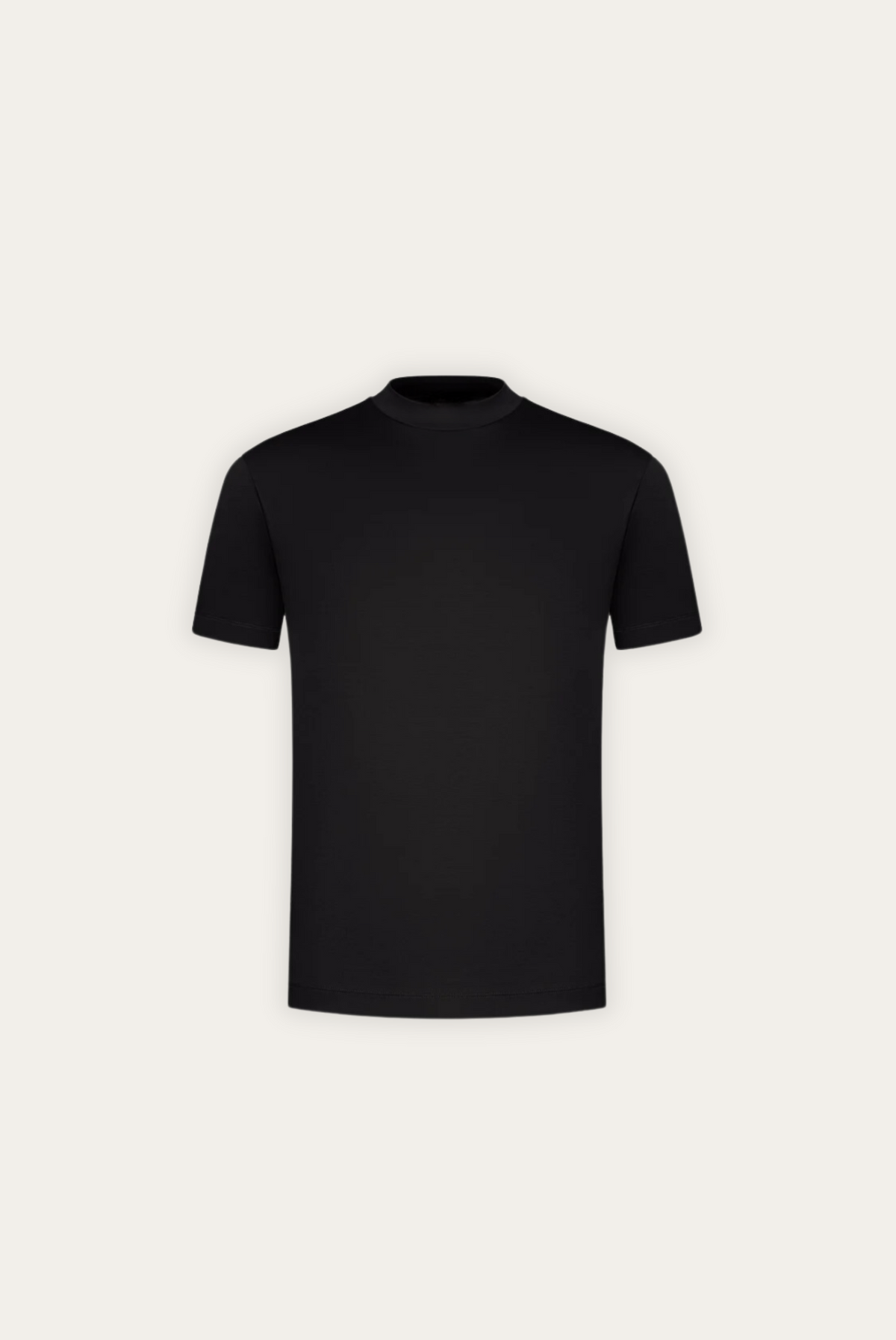 T-shirt Élégant en Coton Mercerisé - Finition Brillante et Coupe Ajustée