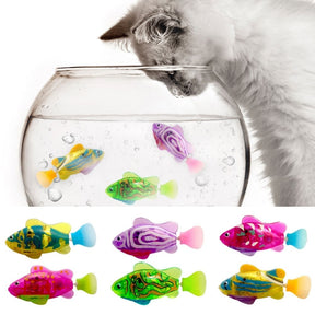 Jouets Interactifs pour Chats - Mouvement de Nage et Lumières Fascinantes