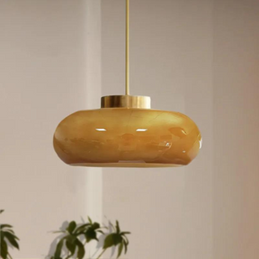 Éclairage Industriel Minimaliste - Design Élégant en Laiton et Verre