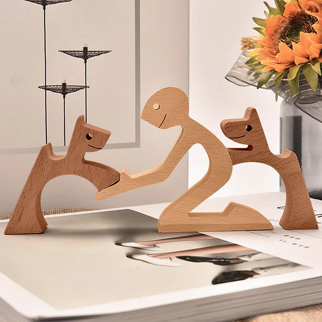 Figurines Animalières en Bois - Décoration Écologique et Artisanale