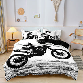 Housse de Couette Moto Imprimée - Créez un Environnement de Sommeil Aventureux