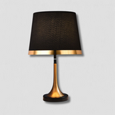 Lampe de Table Rétro en Or et Noir - Élégance et Glamour pour Votre Espace