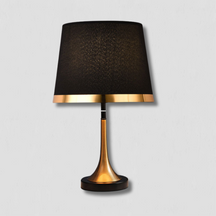 Lampe de Table Rétro en Or et Noir - Élégance et Glamour pour Votre Espace