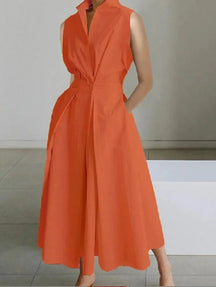 Robe Midi Chic pour Femme - Design A-Line et Confort Optimal