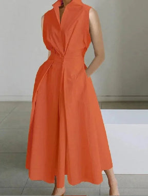 Robe Midi Chic pour Femme - Design A-Line et Confort Optimal
