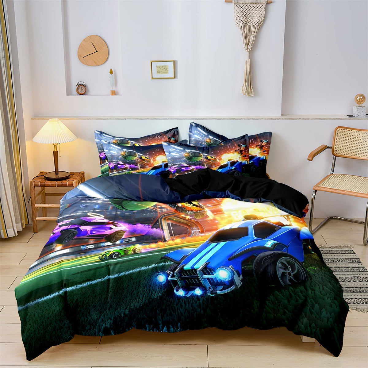 Literie Voiture de Course pour Enfant - Design Aventureux et Confortable