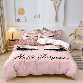Ensemble de Lit Glamour Yeux Cils - Confort et Style Unique pour Votre Chambre