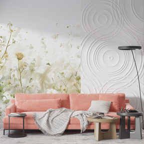 Watercolour Floral Sketch Wallpaper