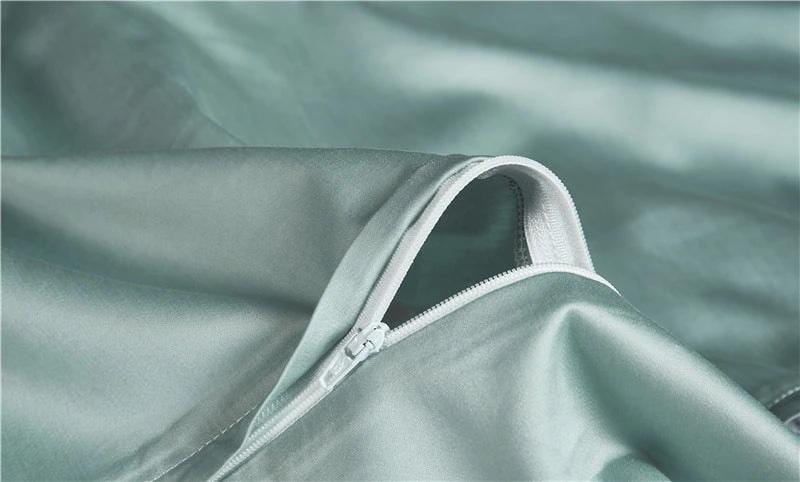 Housse de Couette en Coton Égyptien - Ensemble Luxueux de 4 Pièces