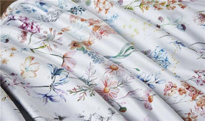 Housse de Couette en Coton Égyptien - Ensemble Luxueux de 4 Pièces