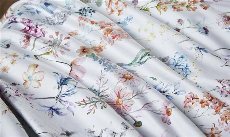 Housse de Couette en Coton Égyptien - Ensemble Luxueux de 4 Pièces