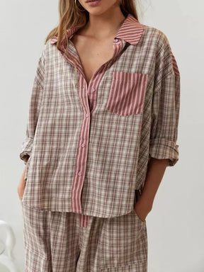Ensemble de Pyjama Doux et Élastique - Confort Ultime pour Soirées Relaxantes