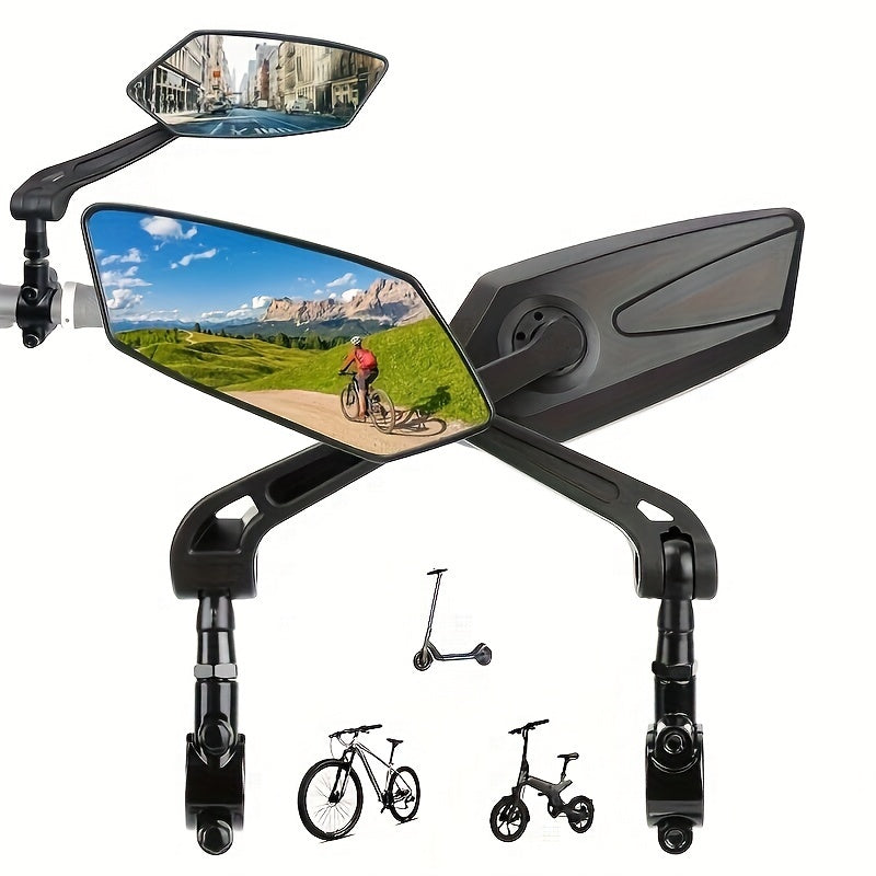 Miroirs de Vélo Rotatifs 360° - Sécurité et Visibilité Optimales