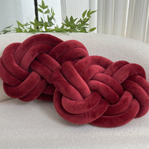 Coussins en Peluche en Forme de Nœud - Doux et Élégants pour Votre Intérieur