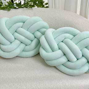 Coussins en Peluche en Forme de Nœud - Doux et Élégants pour Votre Intérieur