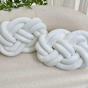Coussins en Peluche en Forme de Nœud - Doux et Élégants pour Votre Intérieur