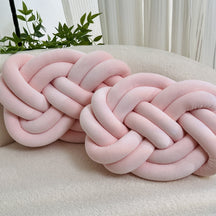 Coussins en Peluche en Forme de Nœud - Doux et Élégants pour Votre Intérieur
