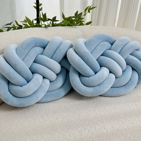 Coussins en Peluche en Forme de Nœud - Doux et Élégants pour Votre Intérieur