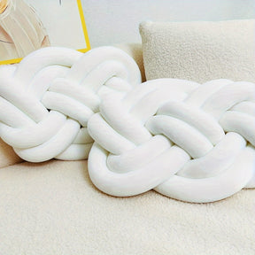 Coussins en Peluche en Forme de Nœud - Doux et Élégants pour Votre Intérieur