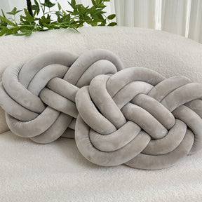 Coussins en Peluche en Forme de Nœud - Doux et Élégants pour Votre Intérieur