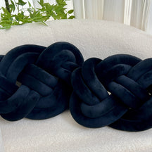 Coussins en Peluche en Forme de Nœud - Doux et Élégants pour Votre Intérieur