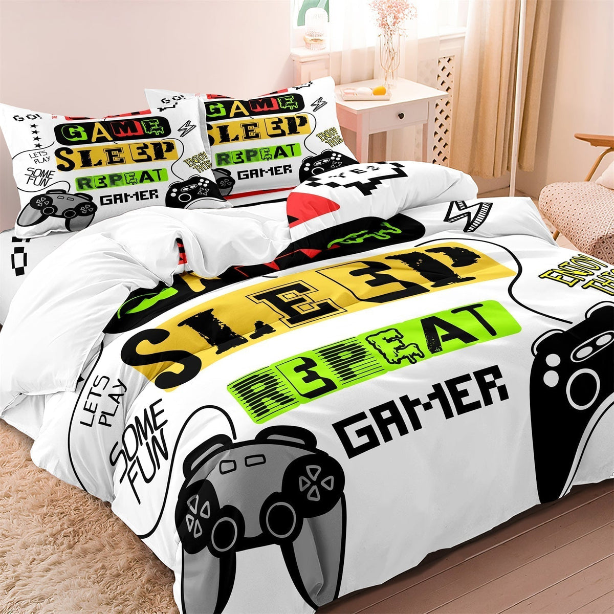 Literie Gamer pour Enfants - Design Cool et Confortable