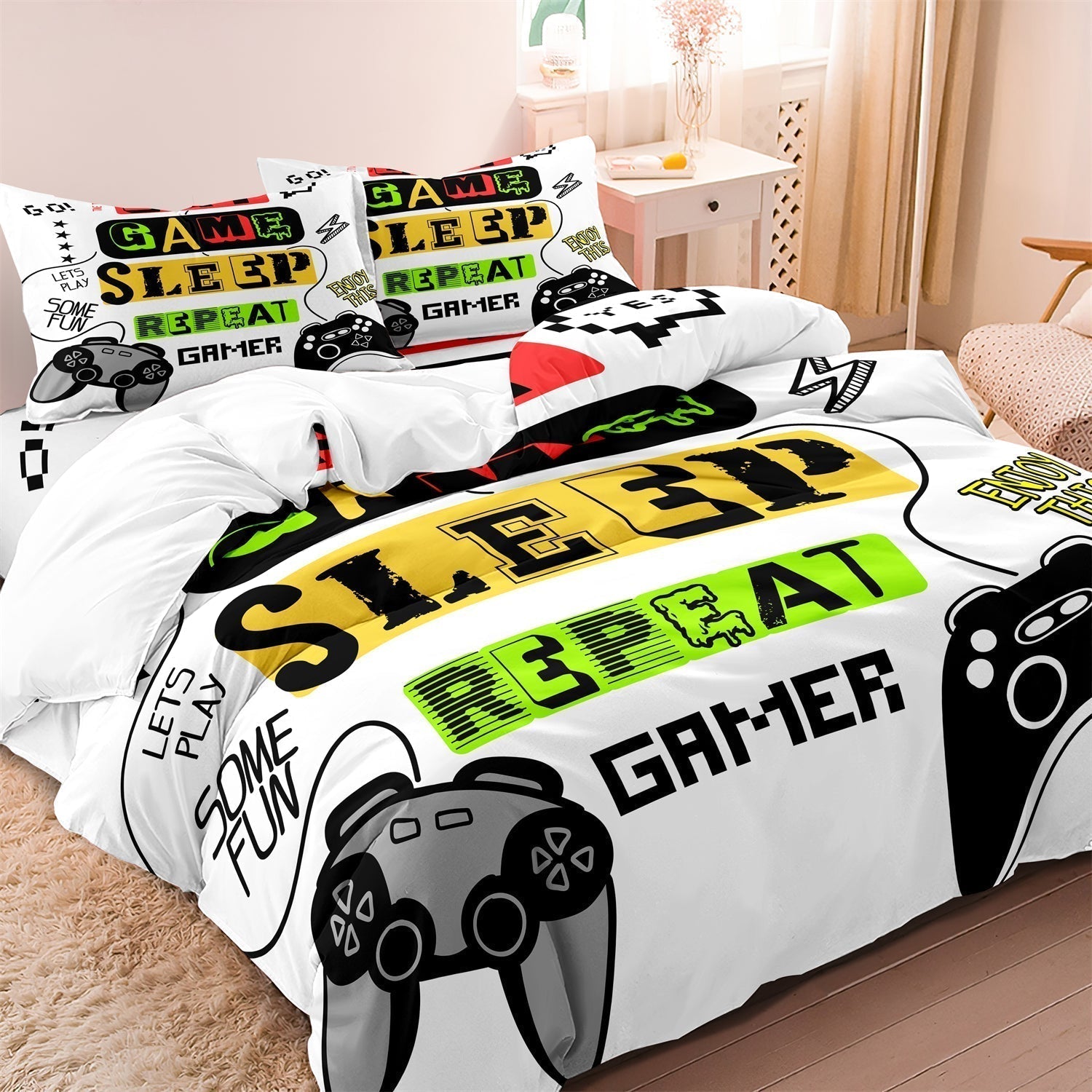 Literie Gamer pour Enfants - Design Cool et Confortable