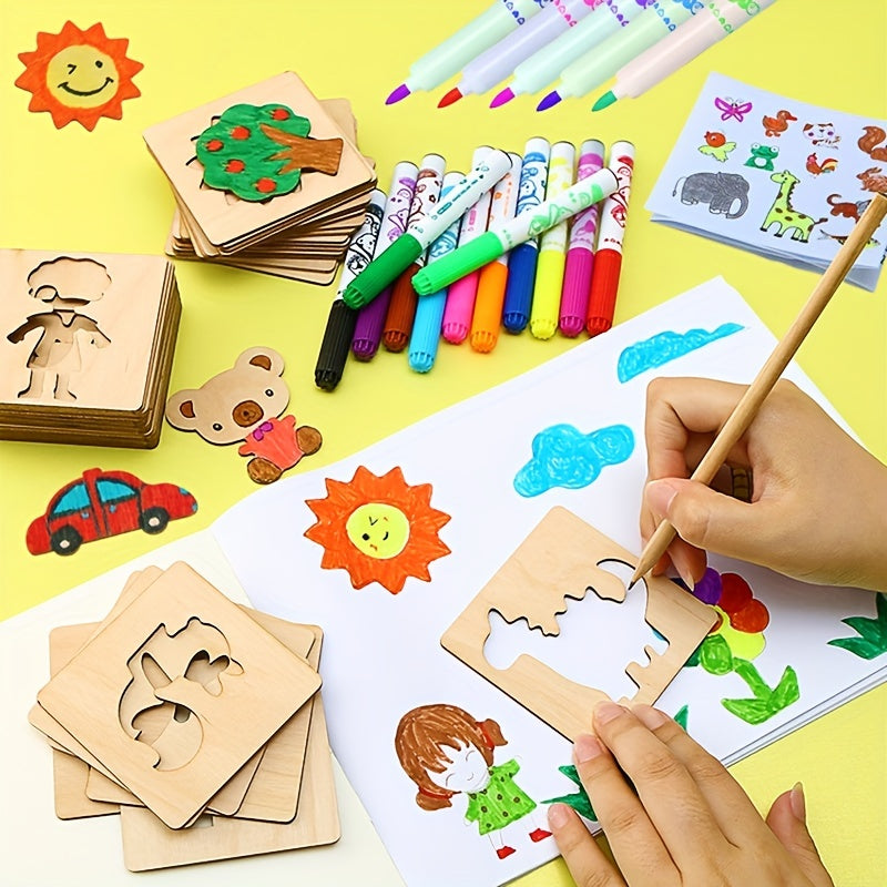 Ensemble de Dessin Montessori 20 Pièces - Développe Créativité et Motricité Fine