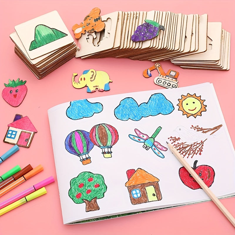 Ensemble de Dessin Montessori 20 Pièces - Développe Créativité et Motricité Fine