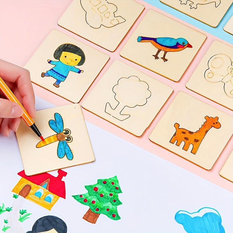 Ensemble de Dessin Montessori 20 Pièces - Développe Créativité et Motricité Fine