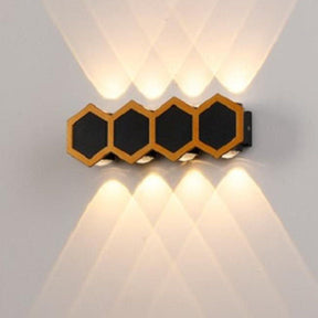 Lampe Murale LED Extérieure - Design en Nid d'Abeille Énergétiquement Efficace