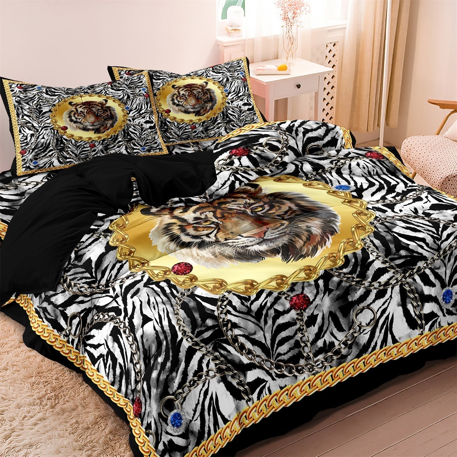 Literie pour Enfants Tigre - Confort et Style Aventureux