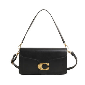 Sac à Épaule Minimaliste pour Femmes - Rangement Multi-couches et Style Neutre