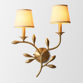 Applique Murale en Cuivre - Design Élégant avec Lumière Douce