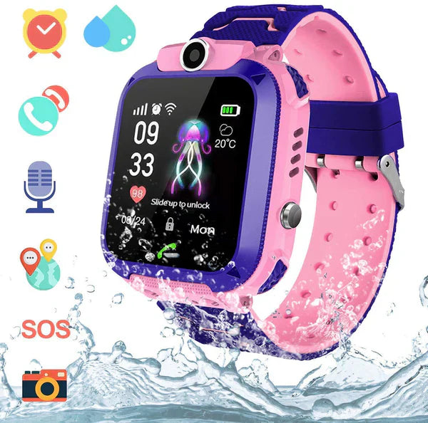 Montre GPS pour Enfants - Suivi en Temps Réel et Bouton SOS