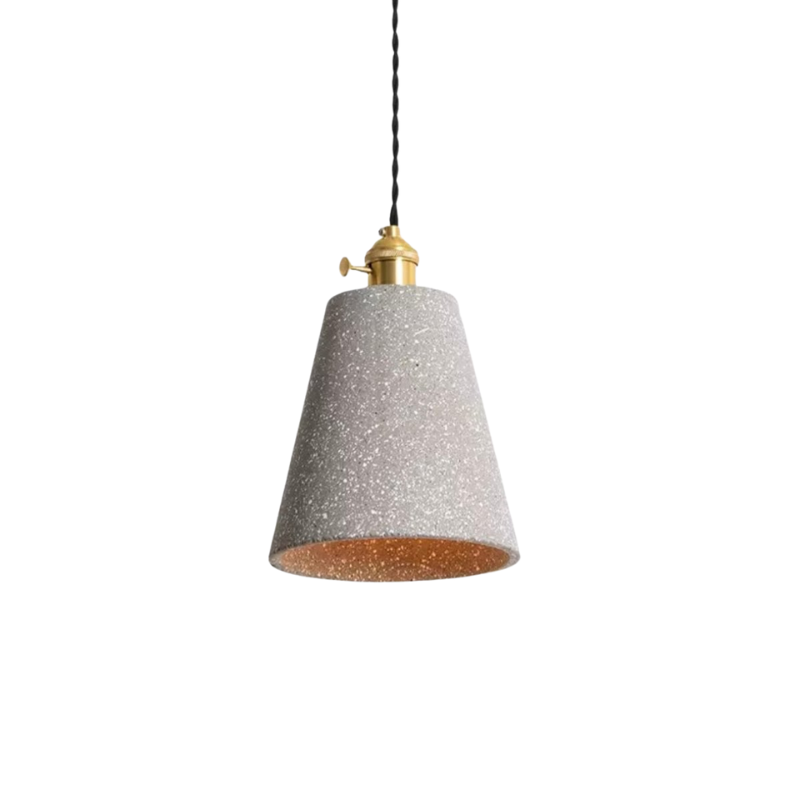 Lampe Suspendue en Béton Design - Élégance Industrielle et Cordon Réglable